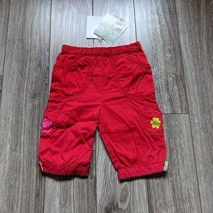 [KIDS 2/$30] NWT Baby Girl (12M) - DPAM Red Woven Capris